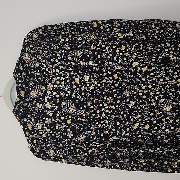 Boden Preppy Tie Neck Mini Shirt Dress Black Size 10 - Picture 13 of 16